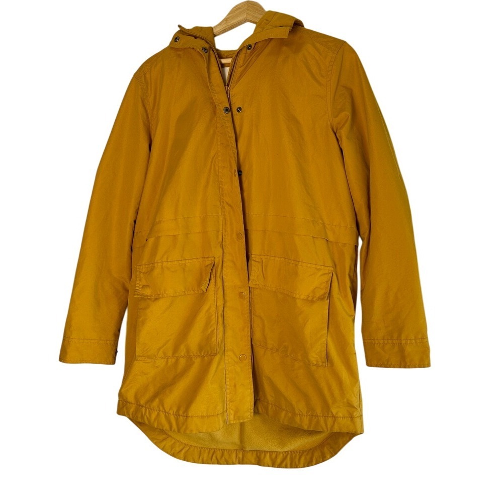 Old Navy Women's Hooded Anorak Rain Jacket Mustard‎ Yellow Size S